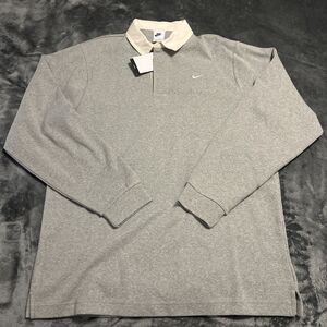 Medium Nike Sportswear Rugby Top Solo Swoosh Men's Long Sleeve DQ5221 -030